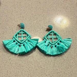 Turquoise Tassel Earrings